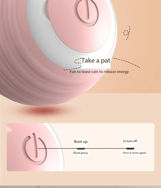 Cat Interactive Ball Smart Cat Toys Indoor Automatic Rolling Magic Ball Electronic Interactive Cat Toy Cat Game Accessories - happyshop365247