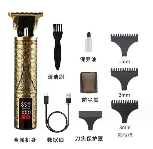 Electric Hair Clipper, Electric Hair Clipper, Oil Head Engraving Razor - happyshop365247