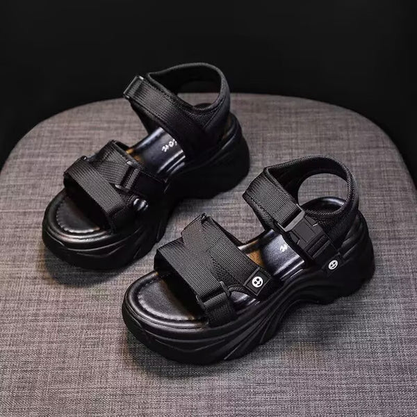 One-strap versatile casual cake Roman sandals for trendy women, thick-soled sandals for women - happyshop365247