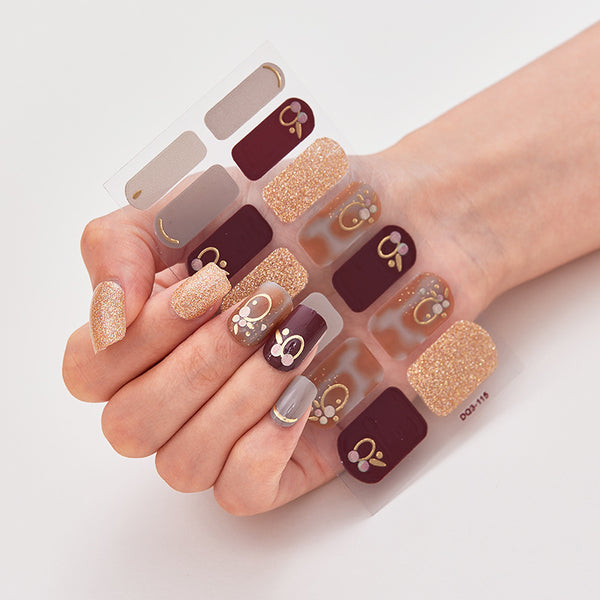 Nail Stickers Factory Direct Sales Bronzing Laser 3d Cross-border High Quality Nails - happyshop365247