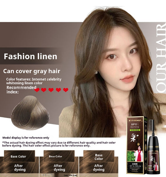 Plant Pure Hair Dye Color Hair Dyeing Cover White Hair Hair Color Cream - happyshop365247