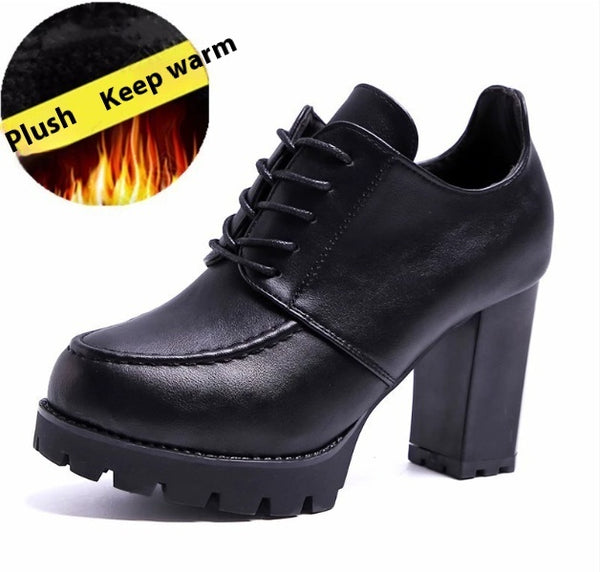 Women's Platform With Thick Heels And High Heels - happyshop365247