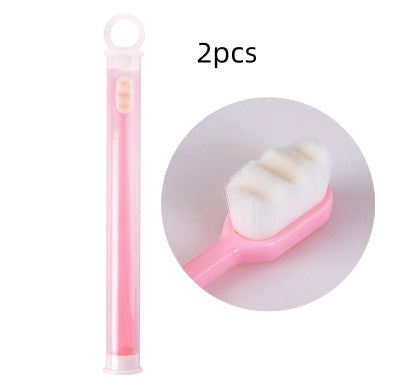 Ultra-fine Toothbrush Super Soft Bristle Deep Cleaning Brush Portable For Oral Care Tools Teeth Care Oral Cleaning Travel - happyshop365247