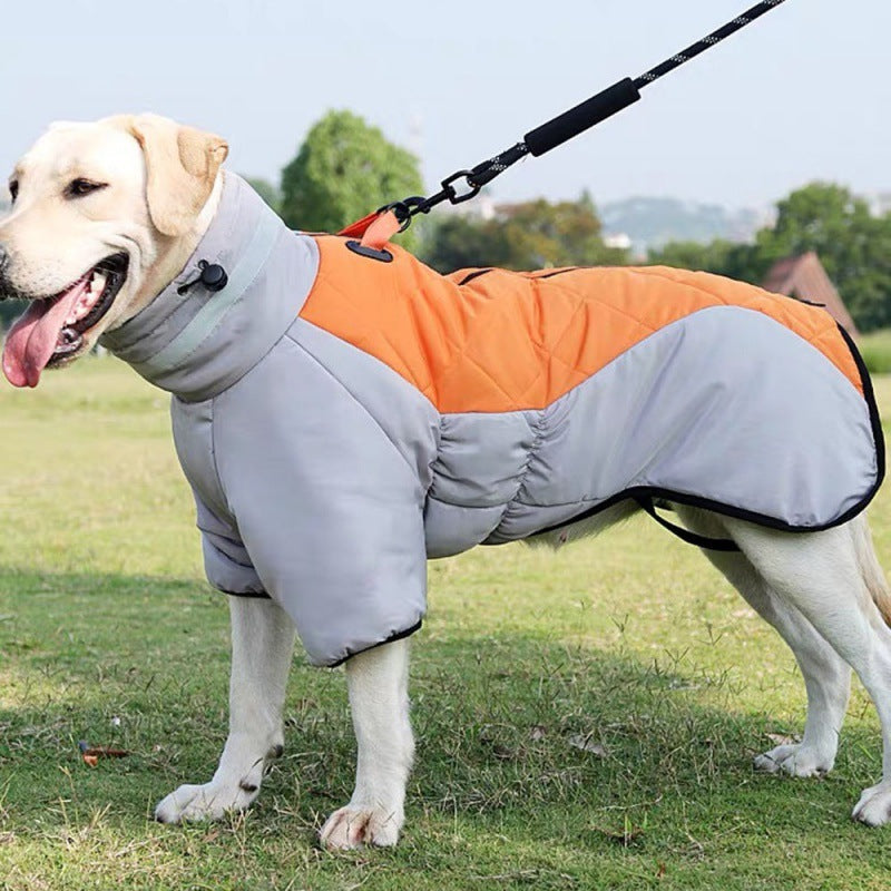 New Winter Dog Coat Waterproof Pet Clothes For Medum Large Dogs Warm Thicken Dog Vest Custome Labrador Jacket - happyshop365247