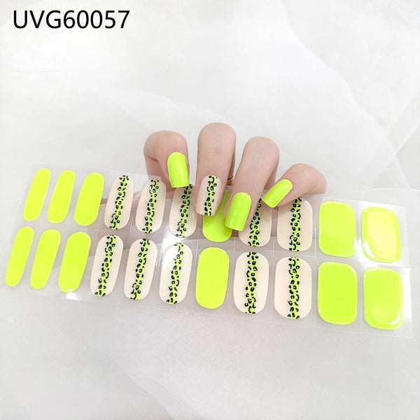 Blush Nail Stickers Uv Semi-baked Gel - happyshop365247