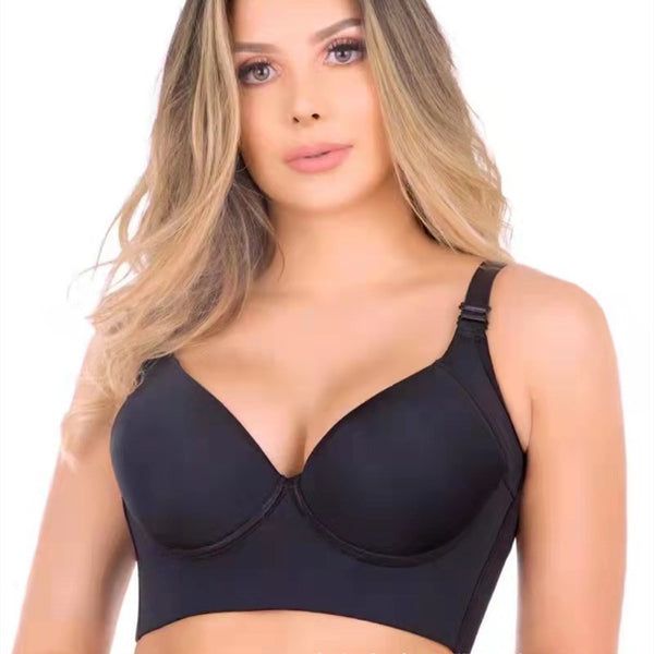 Women's Glossy Seamless Lingerie Memory Underwire Bra - happyshop365247