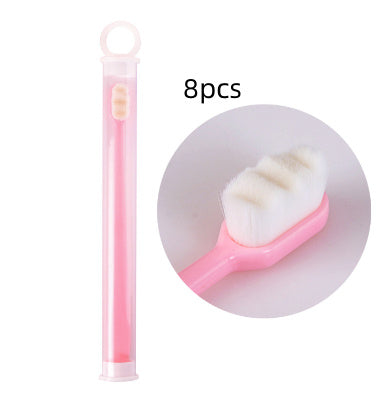 Ultra-fine Toothbrush Super Soft Bristle Deep Cleaning Brush Portable For Oral Care Tools Teeth Care Oral Cleaning Travel - happyshop365247