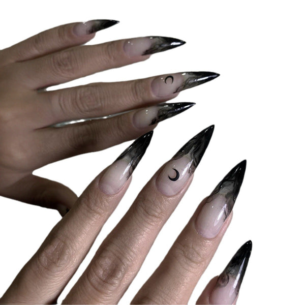 Halloween Ghost Wind Fake Nails Nail Sticker - happyshop365247