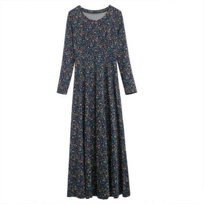 Dress Mother Dress Big Swing Dress Noble Long Skirt Women - happyshop365247