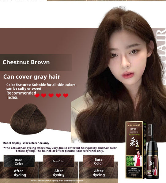 Plant Pure Hair Dye Color Hair Dyeing Cover White Hair Hair Color Cream - happyshop365247