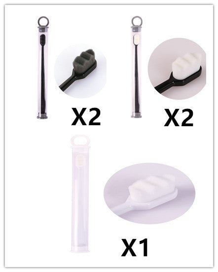 Ultra-fine Toothbrush Super Soft Bristle Deep Cleaning Brush Portable For Oral Care Tools Teeth Care Oral Cleaning Travel - happyshop365247