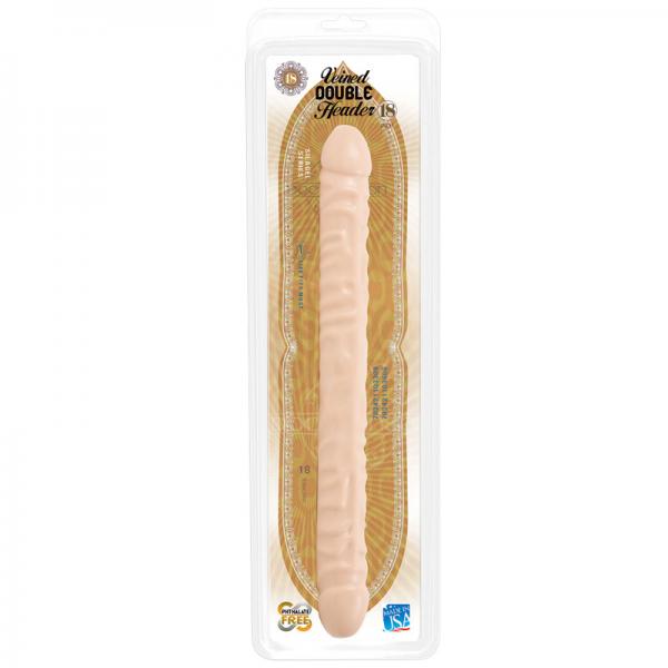 Veined Double Header Dong (flesh) - happyshop365247