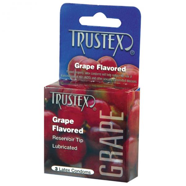 Trustex Flavored Condoms Grape 3 Pack - happyshop365247