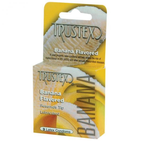 Trustex Flavored Condoms Banana 3 Pack - happyshop365247