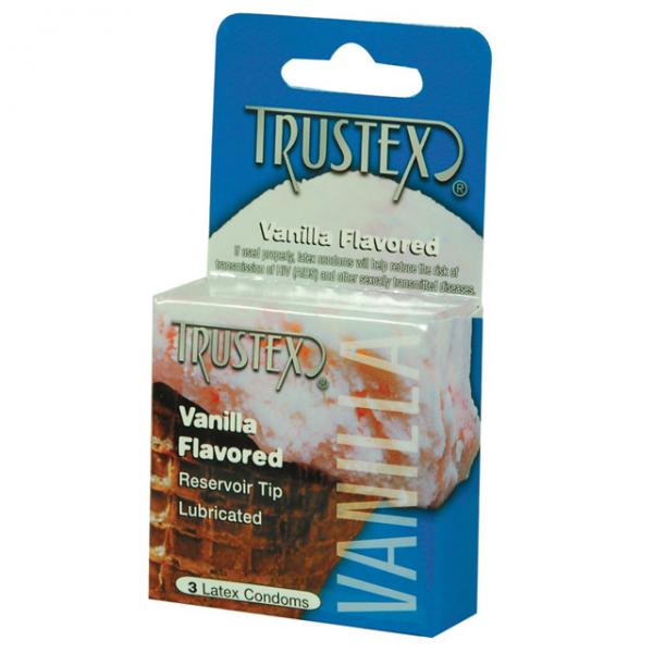 Trustex Flavored Condoms Vanilla 3 Pack - happyshop365247