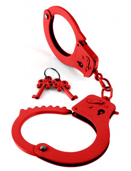 Fetish Fantasy Designer Metal Handcuffs - Red - happyshop365247