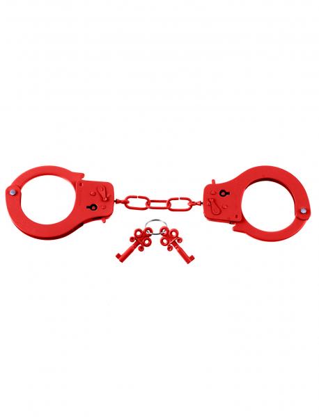 Fetish Fantasy Designer Metal Handcuffs - Red - happyshop365247
