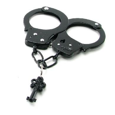 Fetish Fantasy Designer Metal Handcuffs - Black - happyshop365247