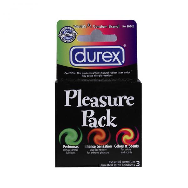 Durex Pleasure Pack 3 Pack Condoms - happyshop365247