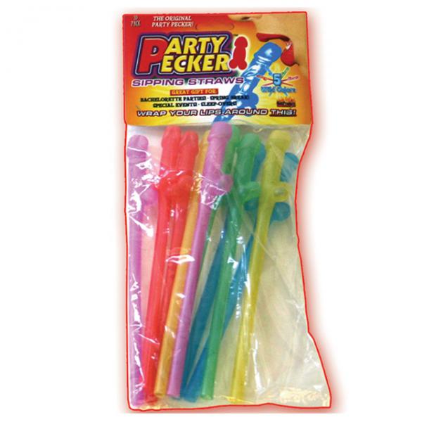 Party Pecker Sipping Straws (assorted) - happyshop365247