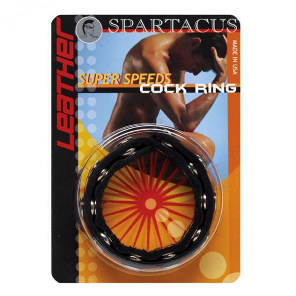 Spartacus Leather Super Speeds Cock Ring - happyshop365247