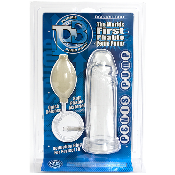 P3 Pliable Penis Pump Clear - happyshop365247
