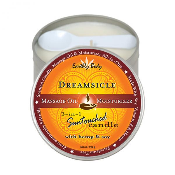 Earthly Body Massage Candle Dreamsicle 6.8oz - happyshop365247