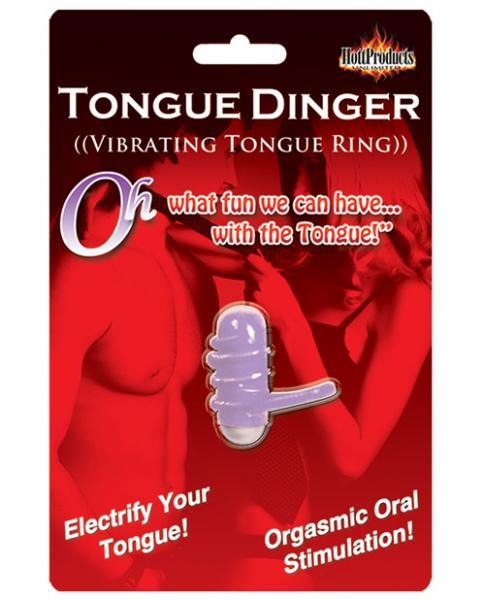 Tongue Dinger Vibrating Tongue Ring-Purple - happyshop365247
