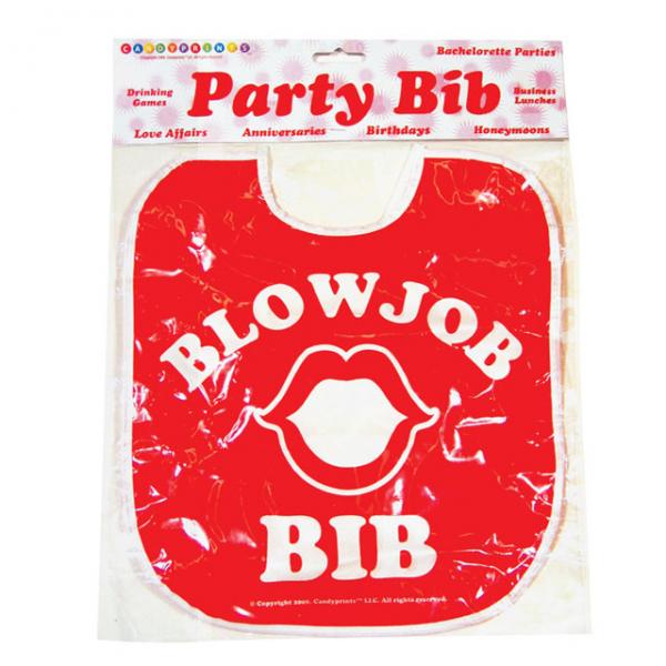 Blow Job Party Bib Red O/S - happyshop365247