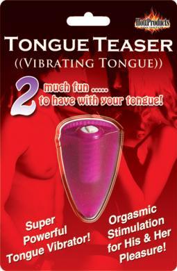 Tongue Teaser Silicone Oral Vibrator - Pink - happyshop365247