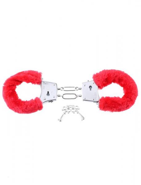 Fetish Fantasy Beginners Furry Cuffs Red - happyshop365247