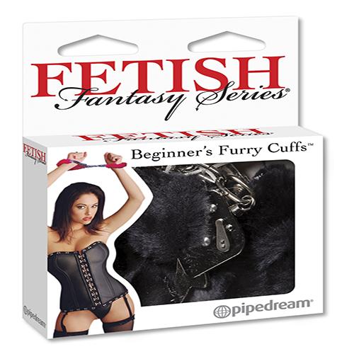 Fetish Fantasy Beginners Furry Cuffs Black - happyshop365247