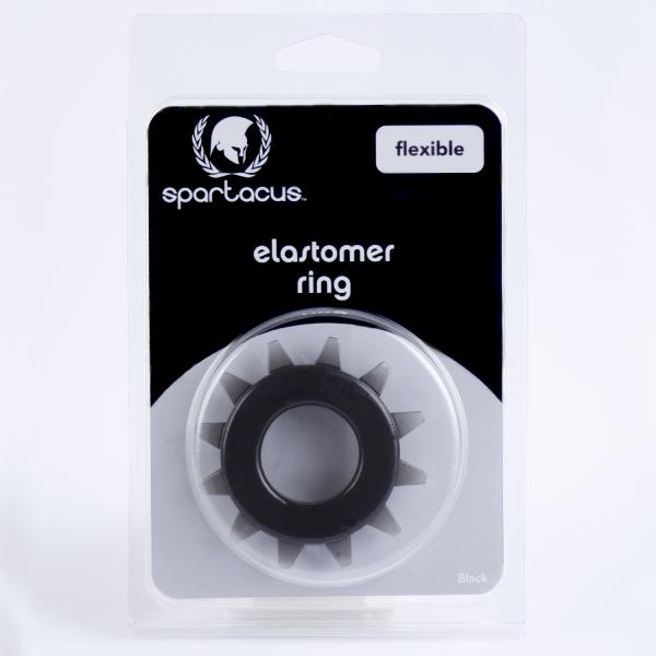 Stud Elastomer Cock Ring Black - happyshop365247