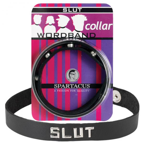 Small Leather Collar (slut) - happyshop365247