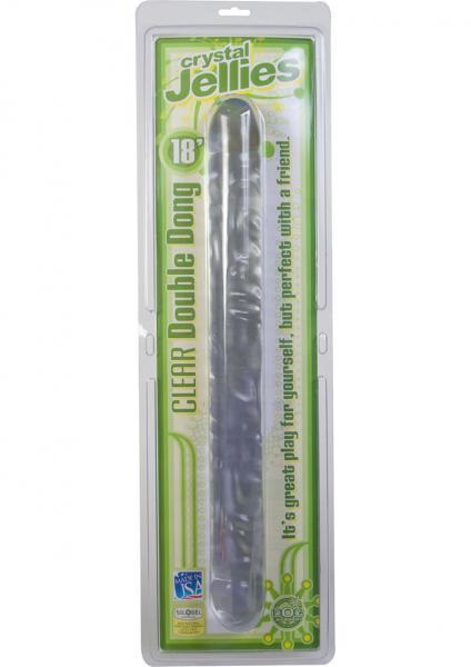 Double Dong 18 Inch - Clear - happyshop365247