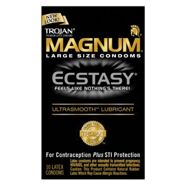 Trojan Ecstasy Magnum Condoms With Ultrasmooth Lubricant - happyshop365247