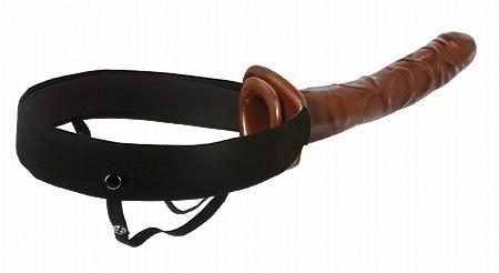 10in Chocolate Dream Hollow Strap-On - happyshop365247