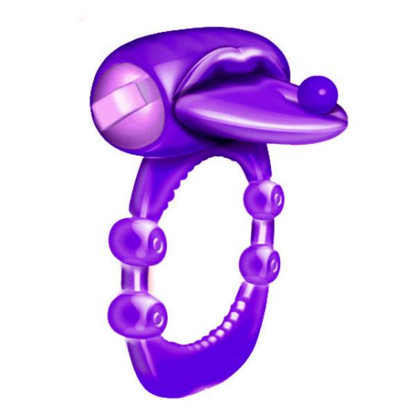 Xtreme Vibe Pierced Tongue Purple Ring - happyshop365247