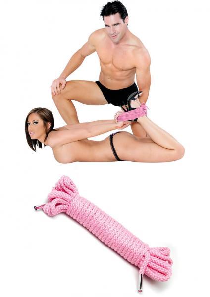 Fetish Fantasy Japanese Silk Rope Pink 35 feet - happyshop365247