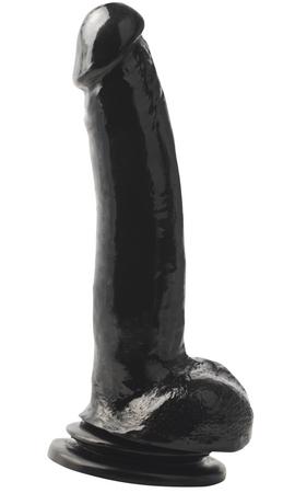 Basix Rubber 9 inches Suction Cup Dong Black - happyshop365247