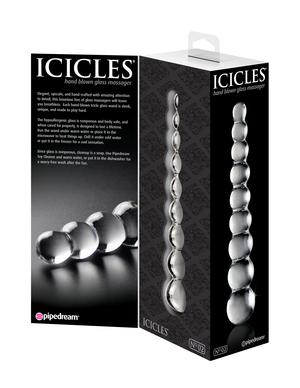 Icicles No 2 Glass Anal Beads Clear - happyshop365247