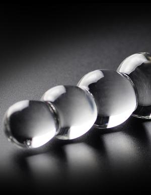 Icicles No 2 Glass Anal Beads Clear - happyshop365247