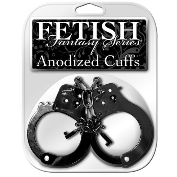 Fetish Fantasy Anodized Cuffs Black - happyshop365247
