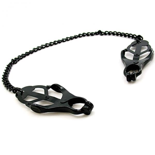 H2h Nipple Clamps Jaws W/chain (black) - happyshop365247