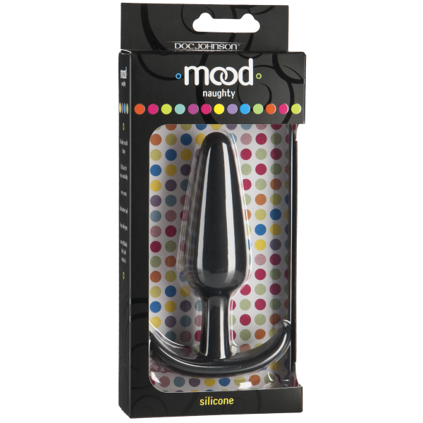Mood Naughty Silicone Anal Plug Large Black - happyshop365247