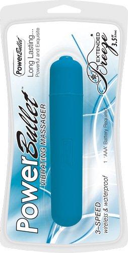 Power Bullet Breeze Extended 3 Speed Blue Vibrator - happyshop365247