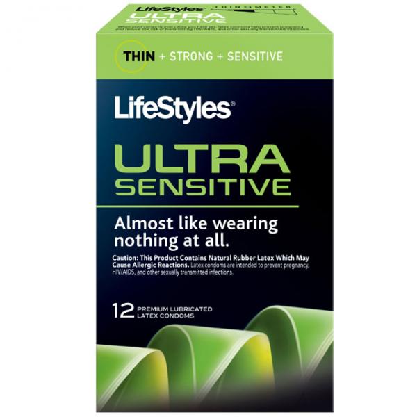 Lifestyles Ultra Sensitive Condoms 12 Pack - happyshop365247
