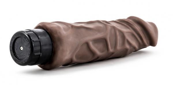 X5 Realistic Hard On 9 inches Vibrating Dildo - Brown - happyshop365247