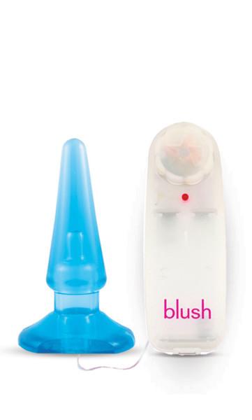 Basic Anal Pleaser Blue Vibrating Plug - happyshop365247