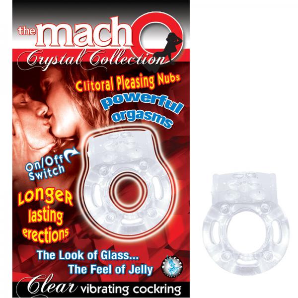 The Macho Crystal Collection Vibrating Cock Ring (clear) - happyshop365247